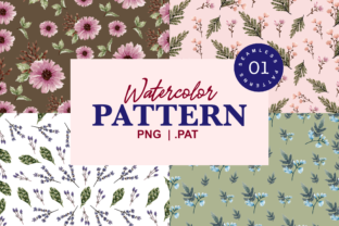 Bloomy Watercolor Patterns: Seamless, High-Resolution Design Resources for Creatives