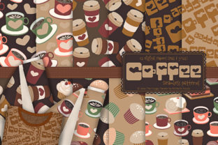 Coffee Shop - Seamless Patterns Digital Papers