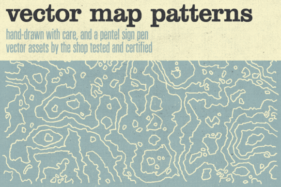 Hand-drawn Vector Map Patterns: A Practical Resource for Designers and Communicators