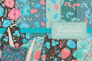 Ranunculus 01 Flower Seamless Patterns
