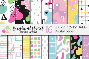 Seamless Bright Abstract Patterns