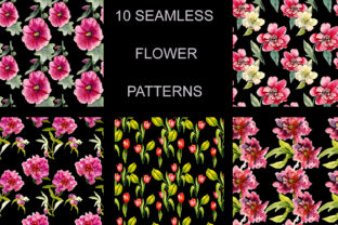 Seamless Flower Patterns: Elegant, Ready-to-Use Designs for Creative Projects