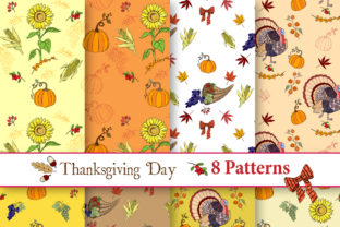 Thanksgiving Day Patterns: Hand-Drawn Digital Papers for Meaningful, Made-With-Care Projects