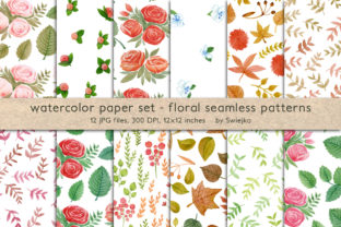 Watercolor Floral Patterns: Effortless, Romantic Backdrops for Handcrafted Projects