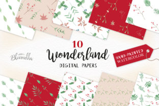 Watercolour Winter Festive Patterns: A Practical Resource for Designers and Makers
